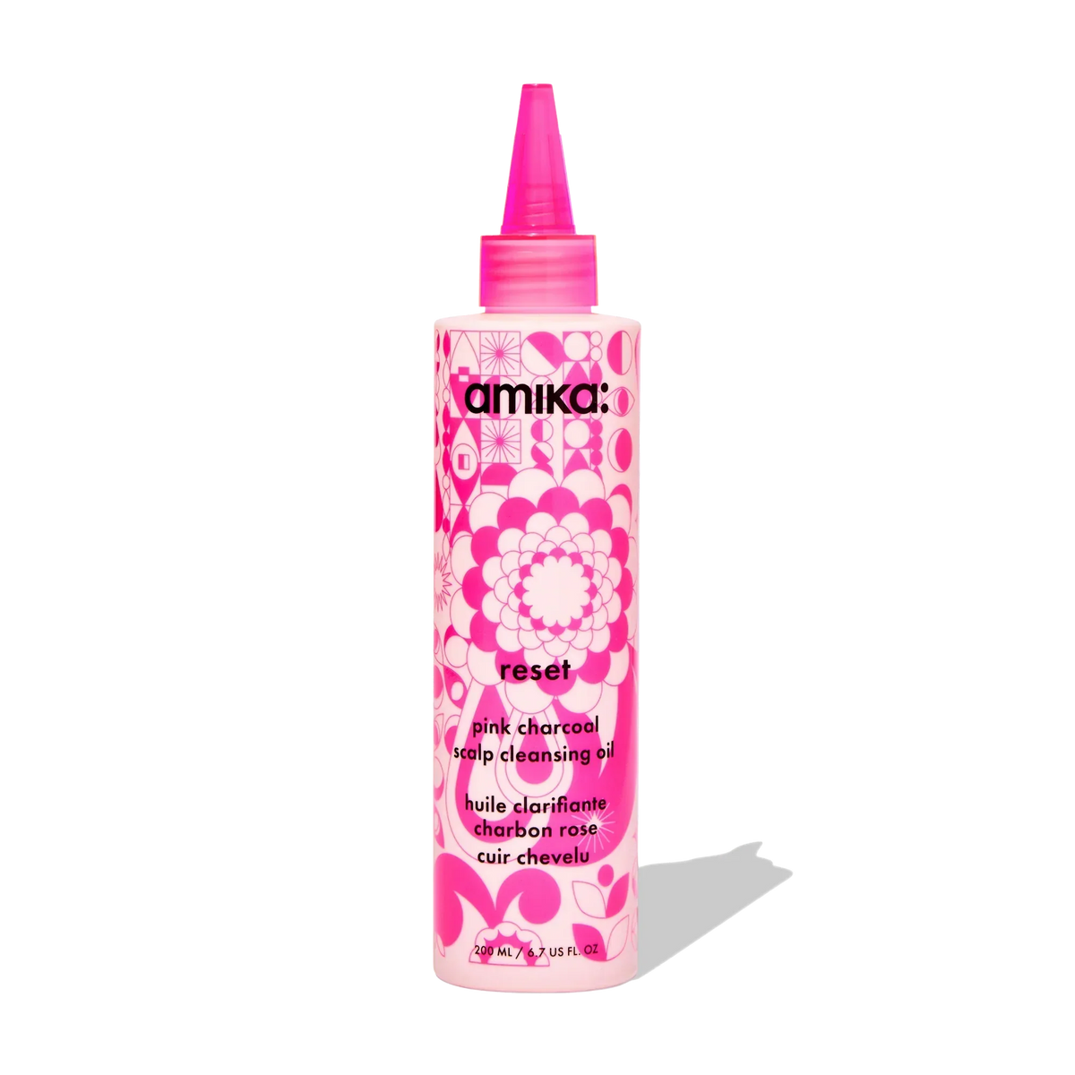 reset pink charcoal scalp cleansing oil - 6.7 oz / 200 ml
