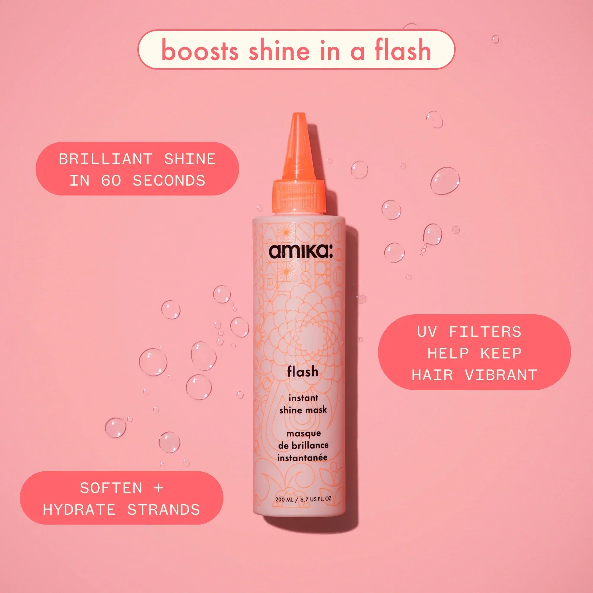 super-sized shine set mirrorball high shine + protect antioxidant shampoo + conditioner + flash mask