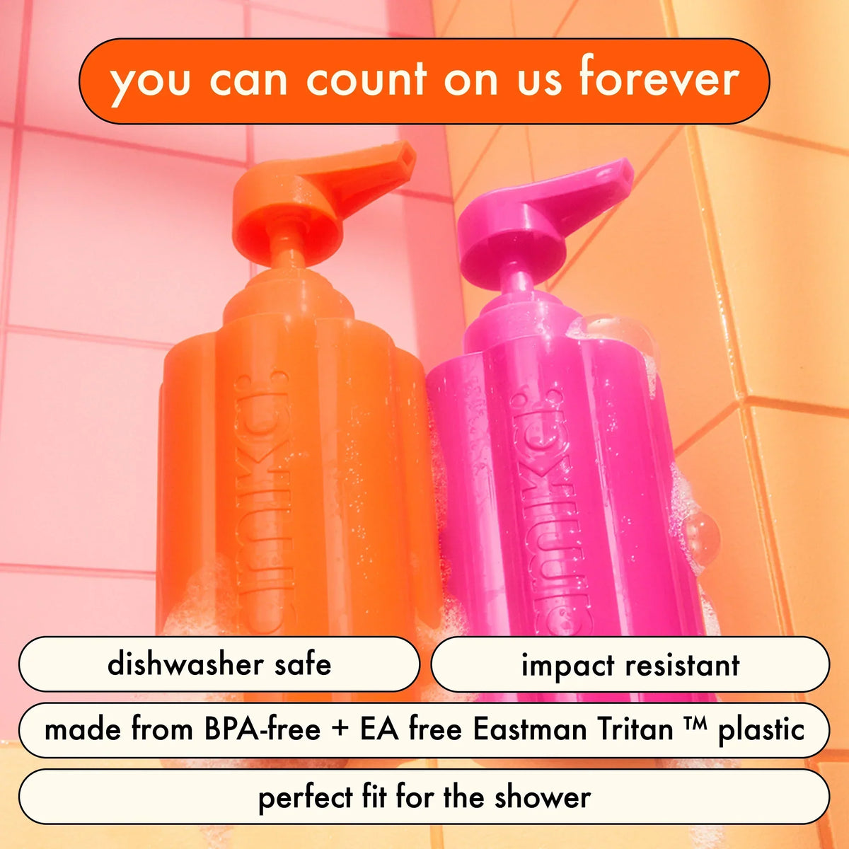 forever friend refillable shampoo bottle