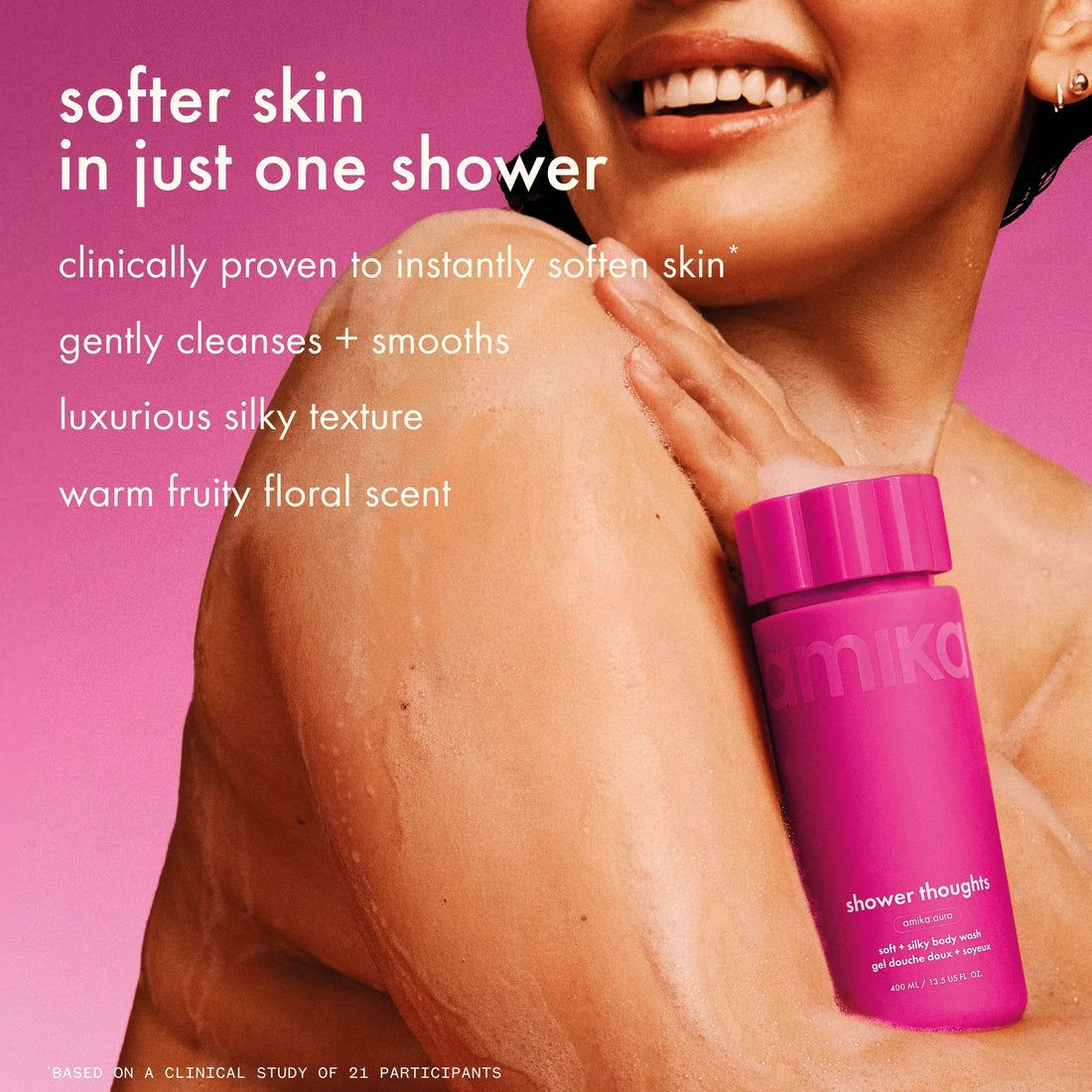 shower thoughts soft + silky body wash