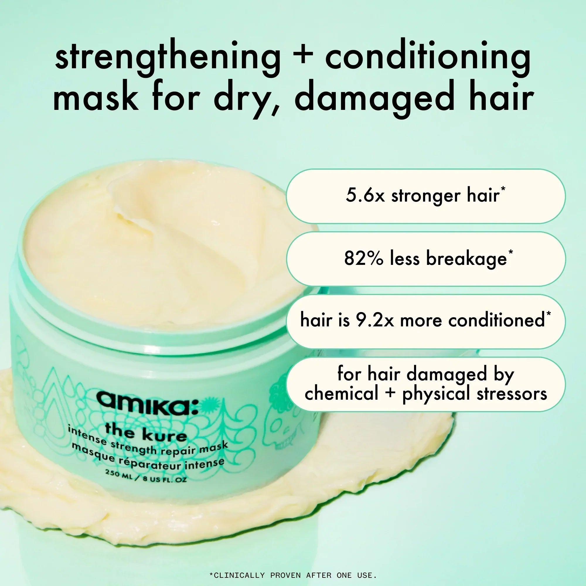 the comeback crew strengthening repair hair mask + treatment duo
