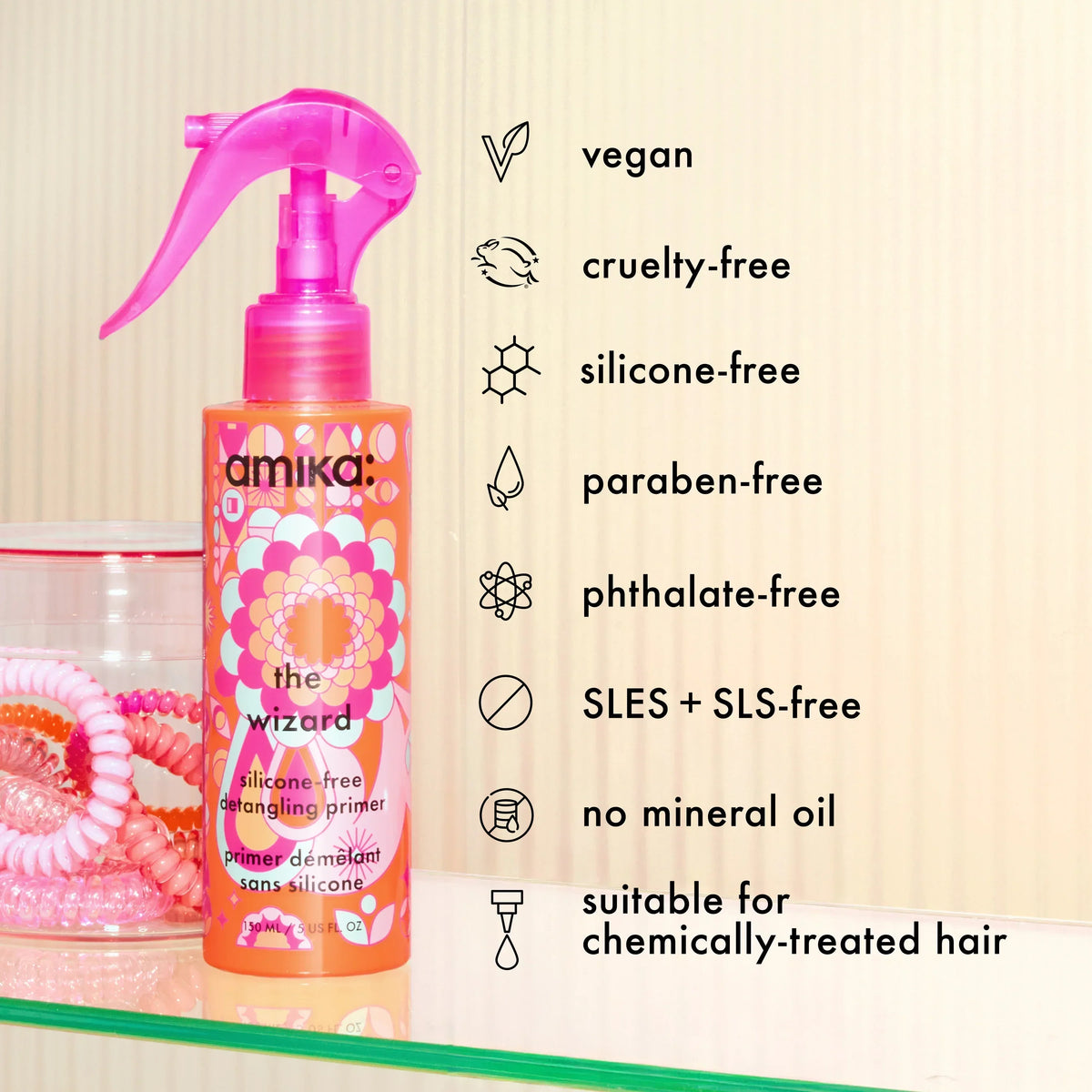the wizard silicone-free detangling hair primer (silicone-free) - 5 oz / 150 ml